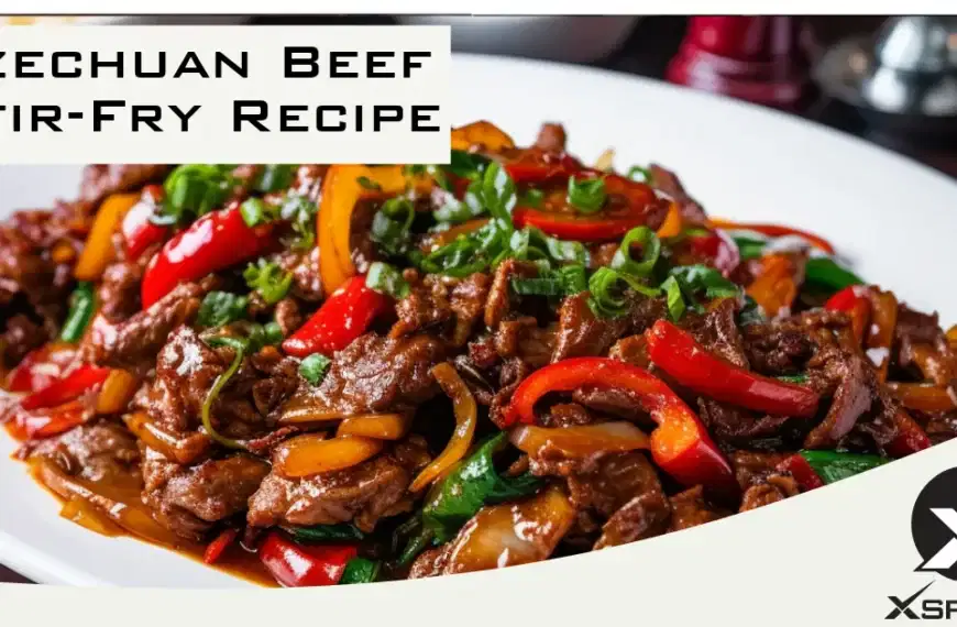 Zhejiang beef stir fry recipe with Szechuan twist.