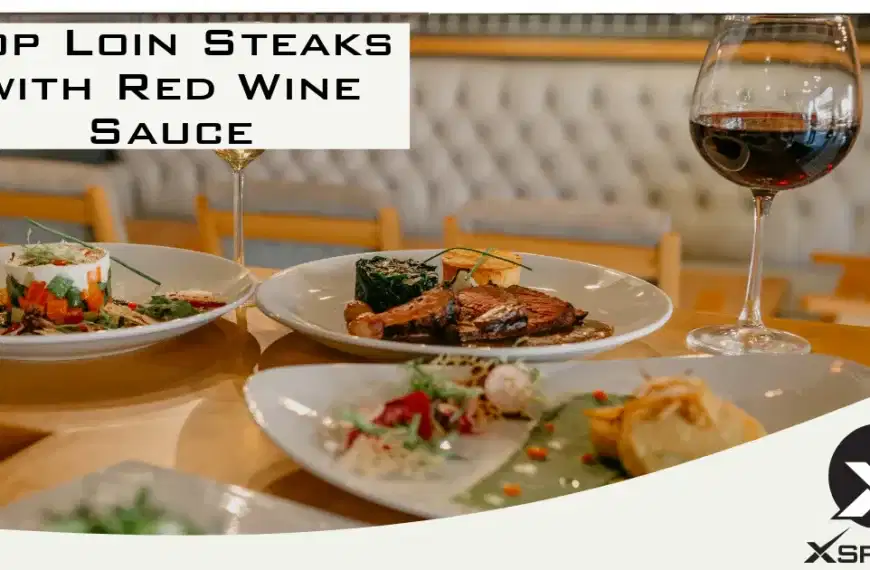 Top Loin Steaks with Red Wine Sauce