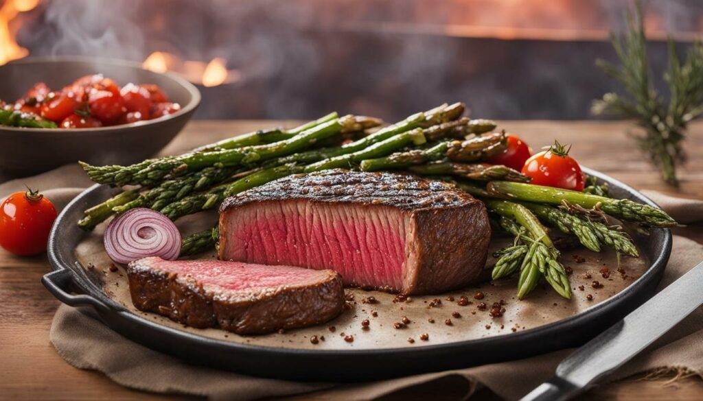 Grass-finished beef steak