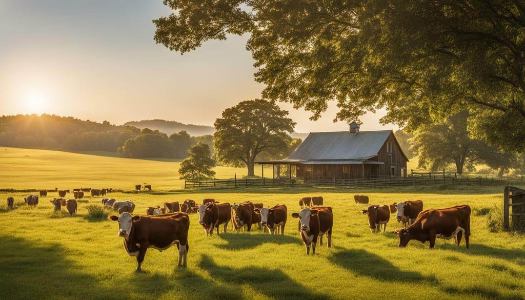 Farm raised beef