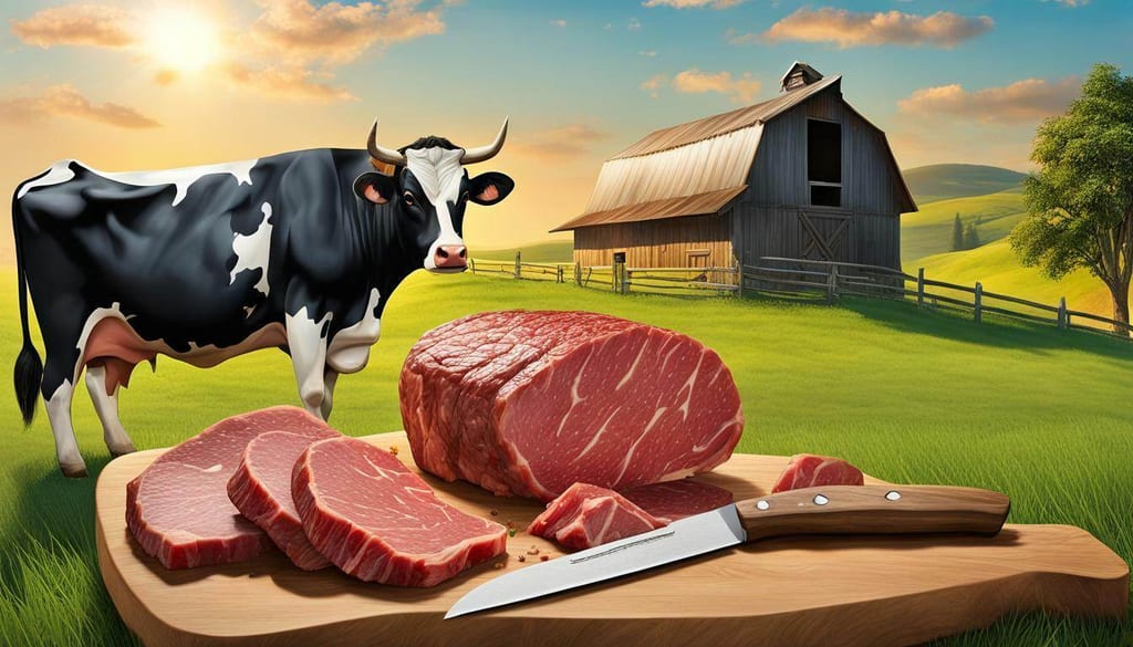 farm raised beef